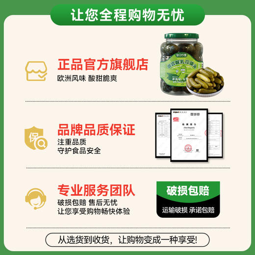 俄式酸黄瓜俄罗斯风味0脂酸乳青瓜德国汉堡沙拉酱下饭菜腌制泡菜 商品图4