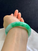 612744，55.7圈口，飘绿正圈平安镯，淡底色飘阳绿，色多，底子细腻 商品缩略图5