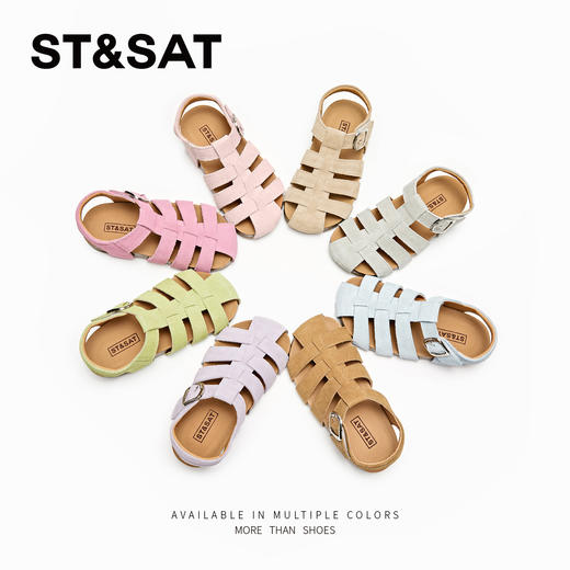 【童鞋】星期六休闲轻便女童包头凉鞋SSD2195U4P 商品图1
