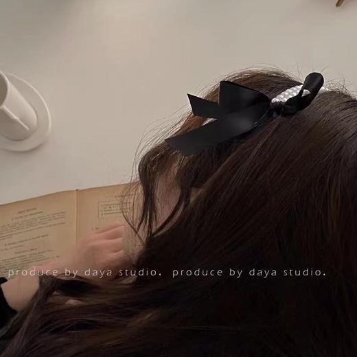 新款儿童发箍千金珍珠头饰优雅复古高级蝴蝶结气质新款发卡头箍 商品图1
