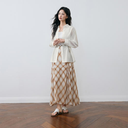 【严选】诗凡黎夏梭织长裙7G4140581 商品图1