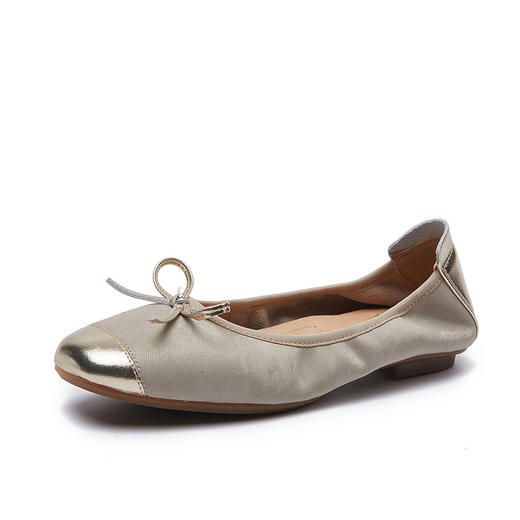 新中式芭蕾鞋2025上新蝴蝶结圆头平底单鞋女休闲中国风奶奶鞋！ 商品图5