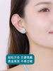 【天猫同款】悦甄 18K金美松石白陶瓷耳夹 心怡 商品缩略图3