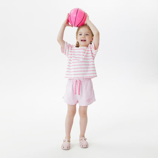 马克珍妮女童多彩字母百搭运动短裤宝宝裤子2025年夏装新款550795 商品图2