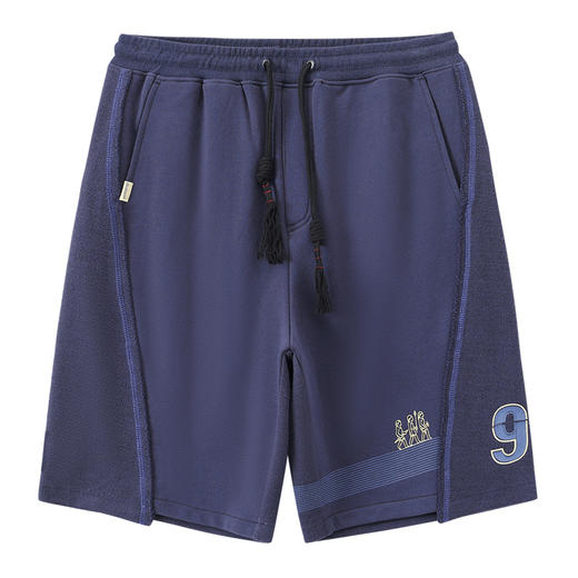 ONIARAI/鬼洗 仿手扫胶纸 logo 拼接剪裁短卫裤 A540004 商品图6