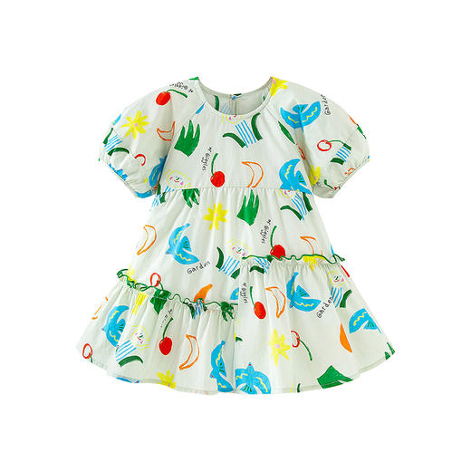 【纯棉】迷你巴拉连衣裙女童宝宝亲肤不易变形甜美花边拼接 商品图4