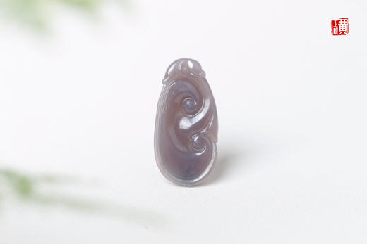 和田玉烟紫玉【吉祥如意】吊坠 配精美挂绳 商品图3