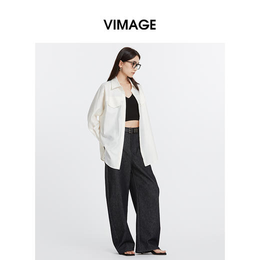 VIMAGE纬漫纪秋季新款时尚干练显瘦百搭外套女V2009607 商品图3