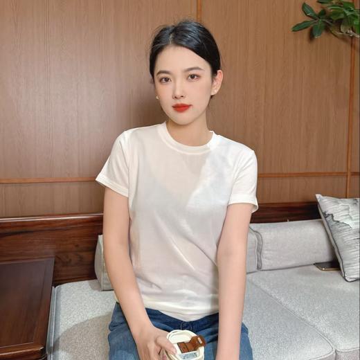 【à perles】醋酸莱赛尔T恤 柔软Q弹 超级好穿 商品图1