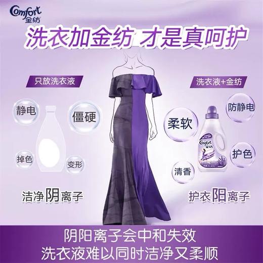 金纺怡神薰衣草衣物护理剂嘴立袋装910g 商品图3