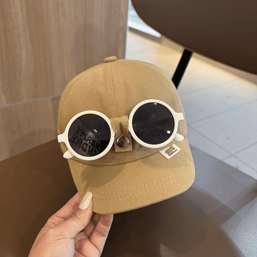 新品【一体潮帽】眼镜可拆折叠婴儿帽子 男女宝宝棒球帽 韩版洋气百搭幼儿小月龄鸭舌帽子 商品图6