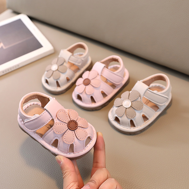 【品牌直供】小咪卡 宝宝叫叫凉鞋夏儿童鞋子宝宝鞋学步鞋软底防滑0-2岁男女婴儿鞋16-20