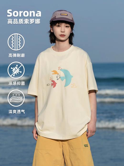 早乙女惠子saotome/STMDX252173/群鸟索罗娜短袖T恤 商品图2