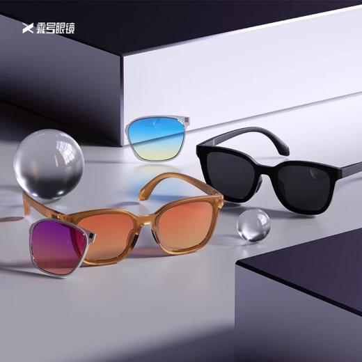 【百变DIY镜】EYECROXX乘号百变 可拆换专利镜片乘号百变方框时尚潮流网红黑框墨镜 EX23101A/B专利百变 商品图2