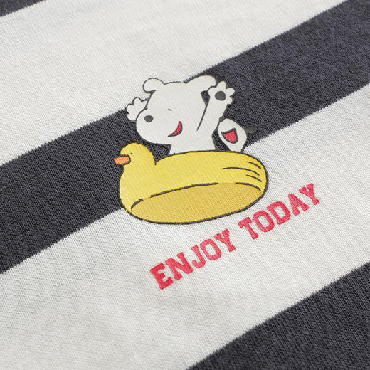 马克珍妮男童快乐小狗条纹短袖T恤 宝宝上衣2025年夏装新款550587 商品图4