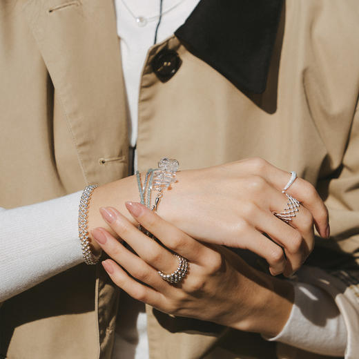 【李雪琴同款】alodia.co 品牌直发 玄珠月影手链 925银蕾丝小众设计感 商品图1