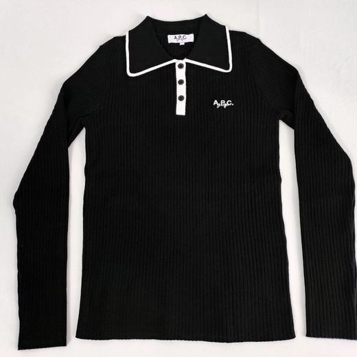 APC*家春季新品薄款针织长袖上衣W125027 商品图2