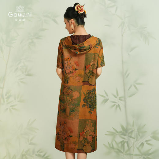 【梵高向日葵】【香云纱】乔万尼夏季新品重磅24mm真丝EM2E770 商品图4