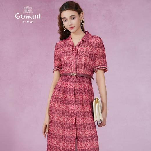 乔万尼真丝连衣裙新款100%桑蚕丝EM2E839 商品图1