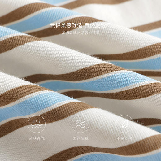 马克珍妮女童复古条纹polo衫 儿童上衣背心2025年夏装新款550852 商品图2