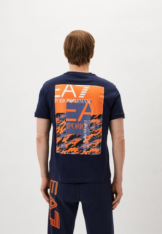 【超惠秒】Armani EA7 男士百搭舒适全棉运动休闲短袖T恤 11910 商品图9