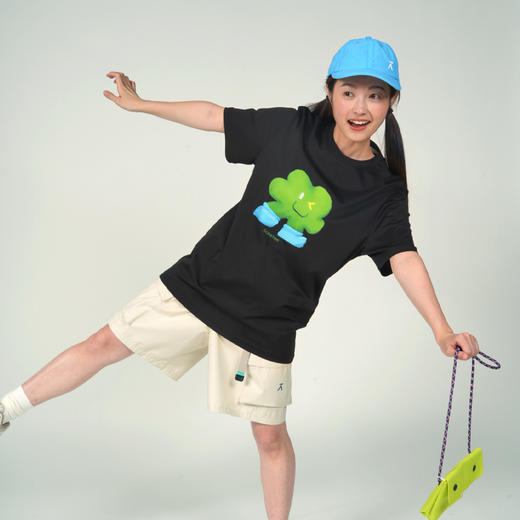 【出游季特惠】ACMEITEM爱棵米 户外亲子米米油画T恤合体接触凉感短袖上衣男女GAG3440759C 商品图2