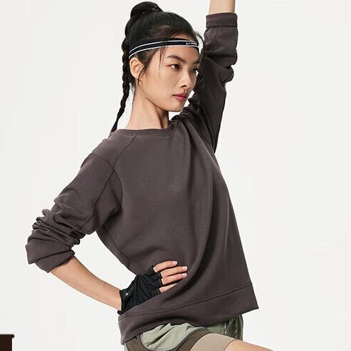 李宁（lining）健身系列女子宽松套头卫衣AWDU110 商品图1