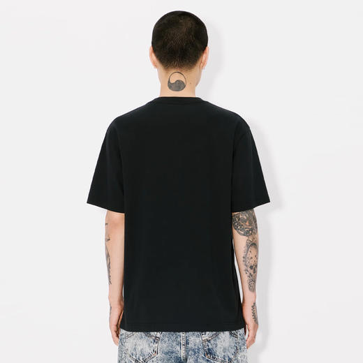 KENZO 高田贤三 男士徽标印花棉质圆领短袖T恤 黑色 FF55 TS530 4SG 99J 商品图2