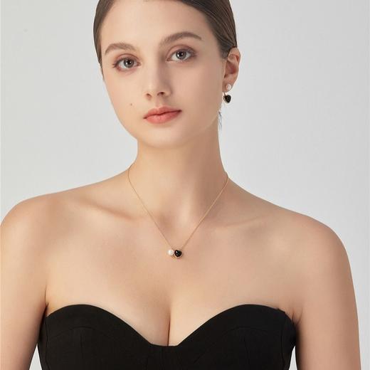 Pearl moments南红 黑玛瑙/黑贝母/南红小心心天然淡水珍珠项链【该商品不支持用券】 商品图10