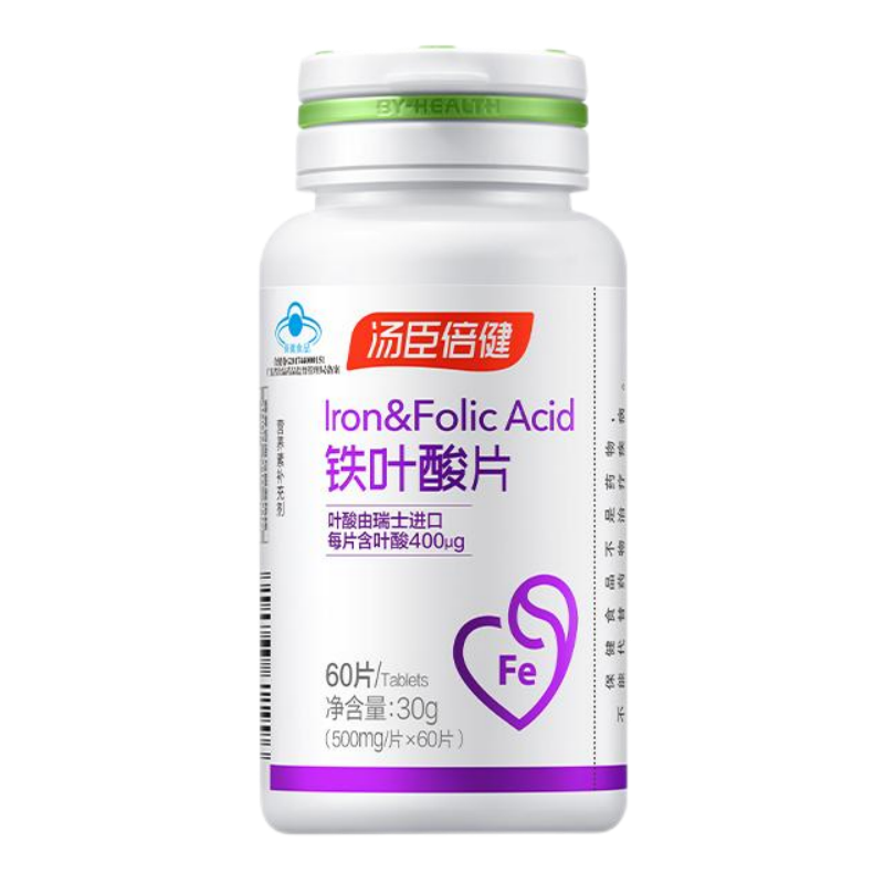 汤臣倍健®铁叶酸片30g(500mg/片*60片)