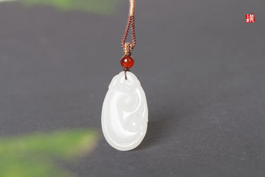 和田白玉【如意】吊坠 配精美挂绳 商品图2