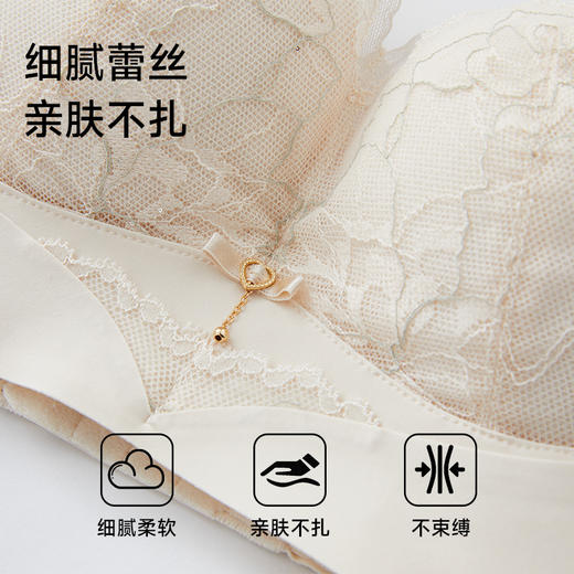 美季美优 H秘语蕾丝中厚杯文胸 商品图4