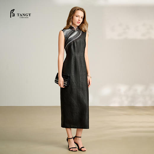 TANGY Collection天意商场款民族风复古女士连衣裙L252825 商品图0