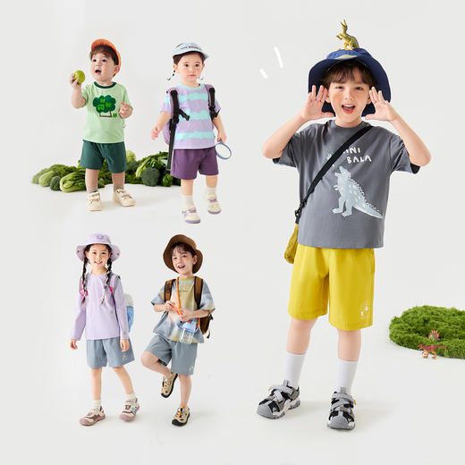 【吸湿速干】迷你巴拉男女童裤子凉感四面弹新款夏季透气短裤 商品图4