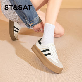 星期六美式复古T头厚底阿甘鞋SSC1112918