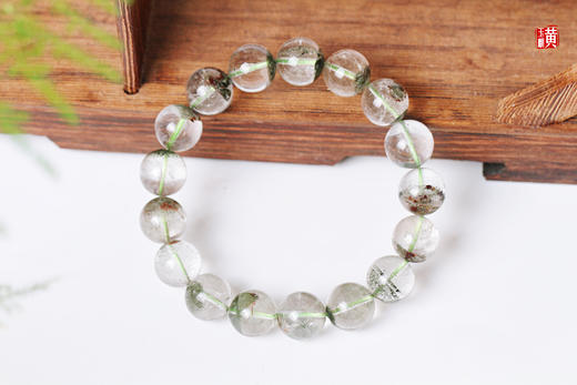 【森屿】绿幽灵聚宝盆手串 珠径：13MM 商品图1