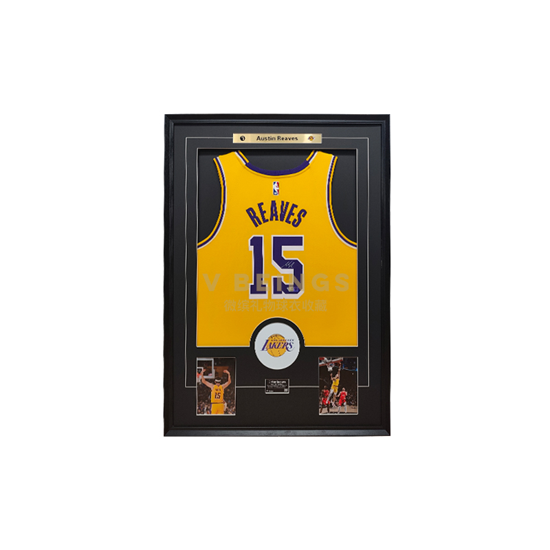 收藏系列 里弗斯 湖人队15号 黄色球迷版 亲笔签名球衣