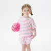 【凉感衣】马克珍妮女童多彩条纹短袖T恤 宝宝上衣夏装新款550782 商品缩略图1