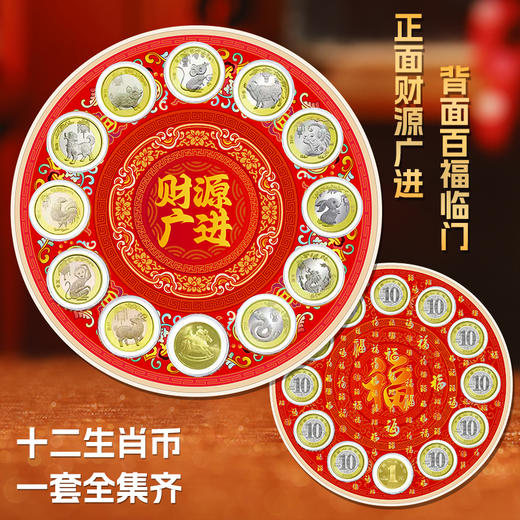 十二生肖纪念币大圆盘 一套集齐十二生肖 2014-2025 商品图2
