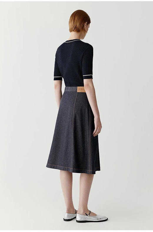 【高品质私服】【IC棉弹牛仔半身裙】高腰A字版型，优质棉弹面料柔软舒适N1300-CC【无标出货 介意慎拍】 商品图7