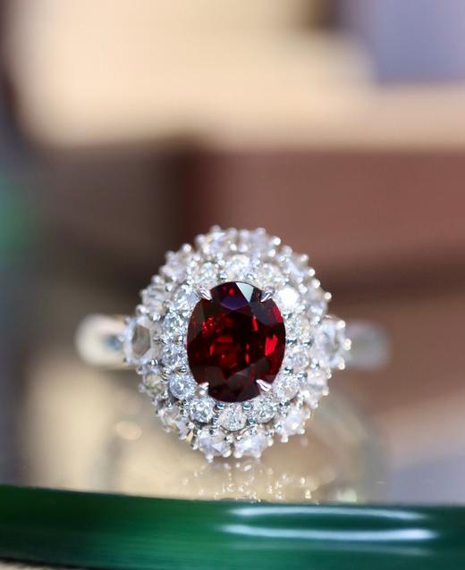 1.02ct刻面红宝石戒指 商品图0