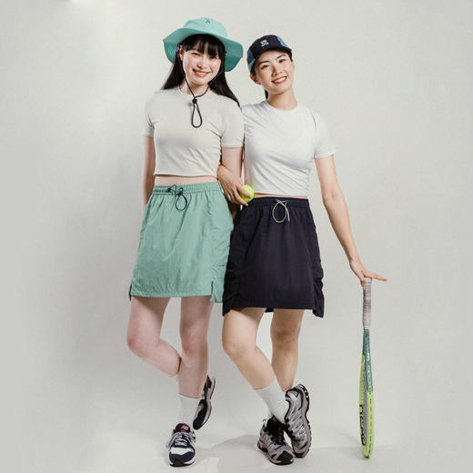 【出游季特惠】ACMEITEM爱棵米 户外口袋工装裙吸湿速干透气合体短裙子女UPF50+ GAG2360885C 商品图1