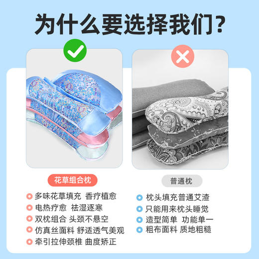艾草枕头批发组合护颈椎睡眠颈椎枕家用艾灸草药保健养生理疗艾草 商品图1
