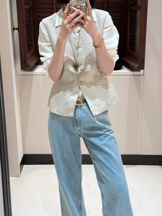 【高品质私服】【IC亚麻斜纹西装马甲】柔软垂坠 | 柔滑适体 | 原麻雅韵N1334-CC【无标出货 介意慎拍】 商品图7