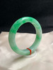 612744，55.7圈口，飘绿正圈平安镯，淡底色飘阳绿，色多，底子细腻 商品缩略图1