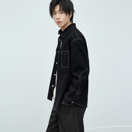 【男装】【商场同款】麦檬春秋衬衫9F2120221 商品图4