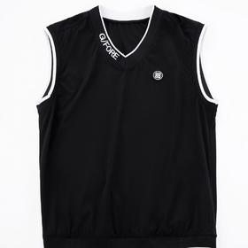 G*家新款男士薄款V领防风背心进口聚酯化纤与尼龙混纺 M424036200