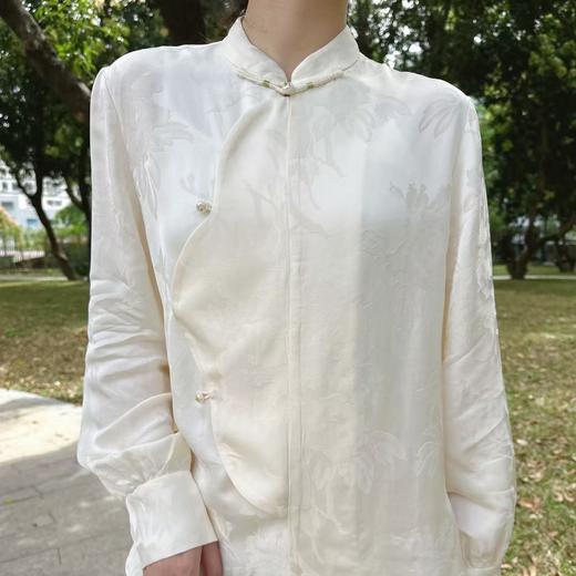 【à perles】新中式提花衬衣 商品图2