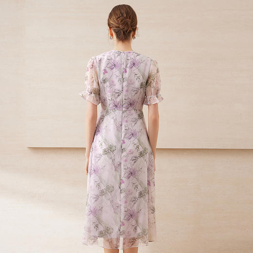 【法式浪漫薄纱碎花】EITIE爱特爱奢雅质感连衣裙夏季新款B2507672 商品图4