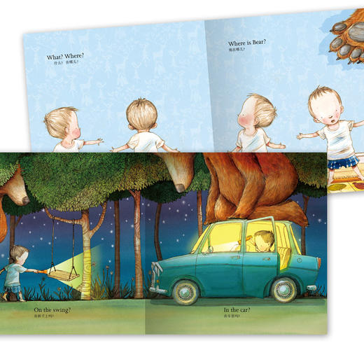 熊在哪儿中英双语平装点读版海豚绘本花园幼儿英语早教有声读物儿童英文启蒙图画故事书幼儿园宝宝阅读 商品图2